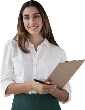 front-view-of-elegant-businesswoman-holding-clipboard-with-copy-space peq